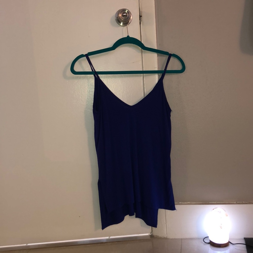 Charlotte Russe-Royal Blue Spaghetti Strap Shirt